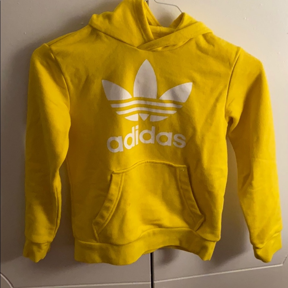 Yellow adidas hoodie